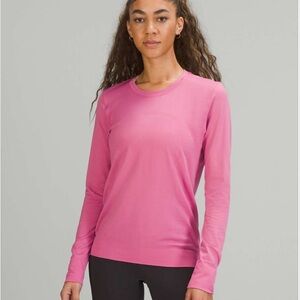 Women's Pink Long Sleeve Top